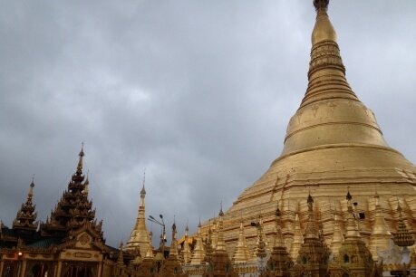 Pagoda dorada Shwedagon en Rangun