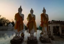 Estatuas de Buda en Ayutthaya, Tailandia
