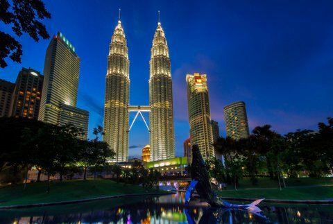 Las torres Petronas en Kuala Lumpur